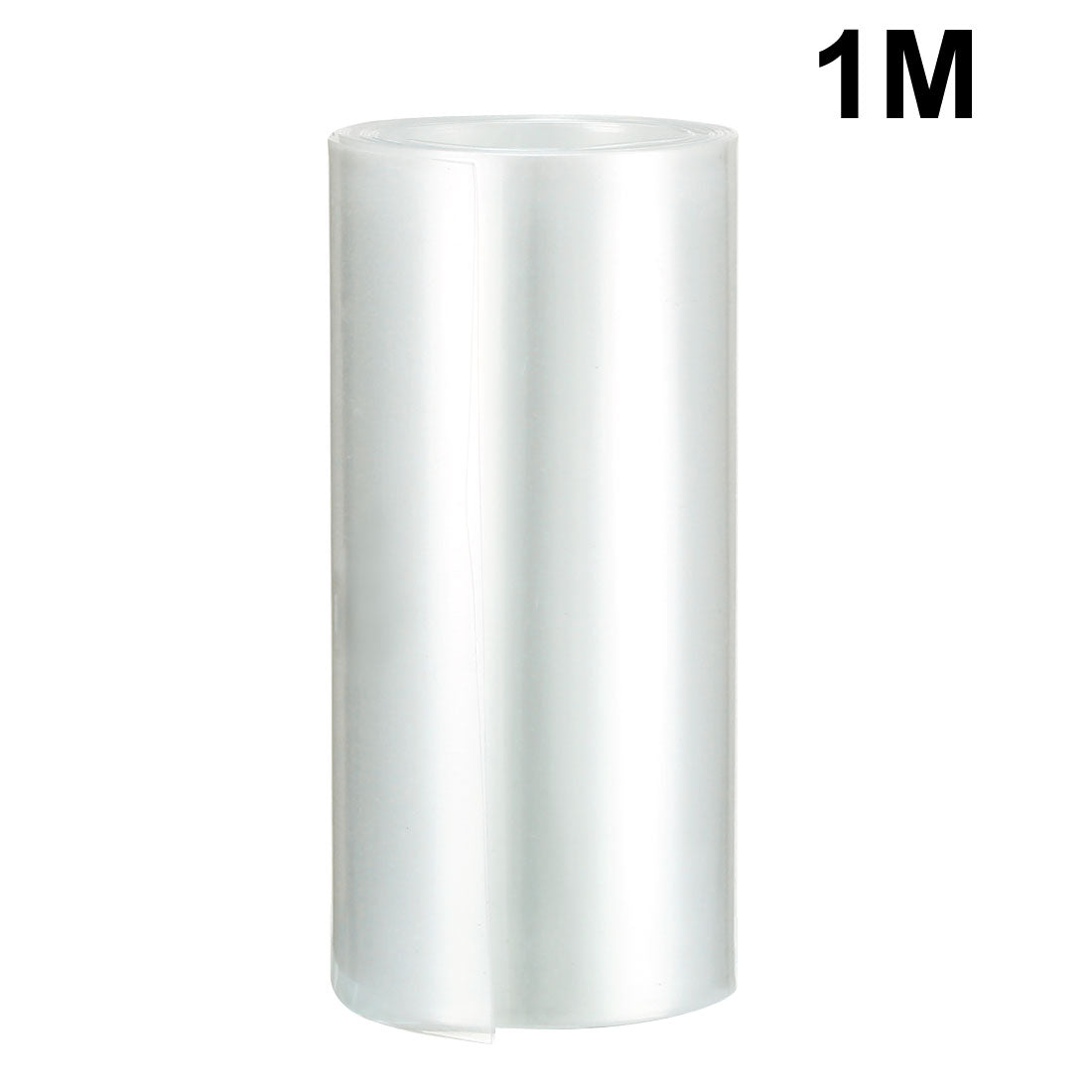 uxcell Uxcell PVC Schrumpfschlauch für 18650 Batterie Verpackung 85mm Flach 1m Länge Klar