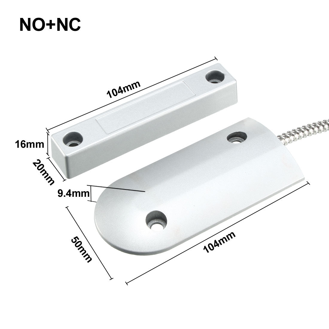 uxcell Uxcell OC-60 NC+NO Alarm Rolling Gate Garage Door Contact Magnetic Reed Switch