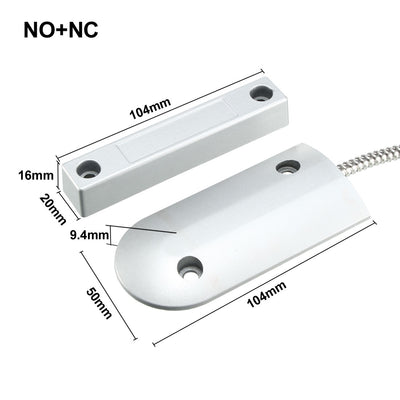 Harfington Uxcell OC-60 NC+NO Alarm Rolling Gate Garage Door Contact Magnetic Reed Switch