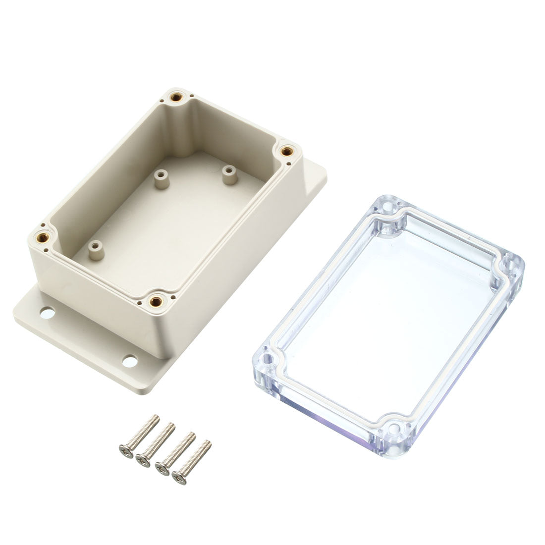 uxcell Uxcell 132*68.5*50mm Electronic Waterproof IP65 Sealed ABS Plastic DIY Junction Box Enclosure Case Clear