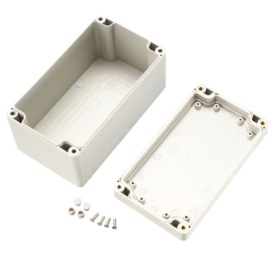 Harfington Uxcell 156*90*80mm Electronic Waterproof IP65 Sealed ABS Plastic DIY Junction Box Enclosure Case Gray