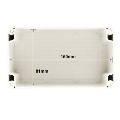 Harfington Uxcell 156*90*80mm Electronic Waterproof IP65 Sealed ABS Plastic DIY Junction Box Enclosure Case Gray