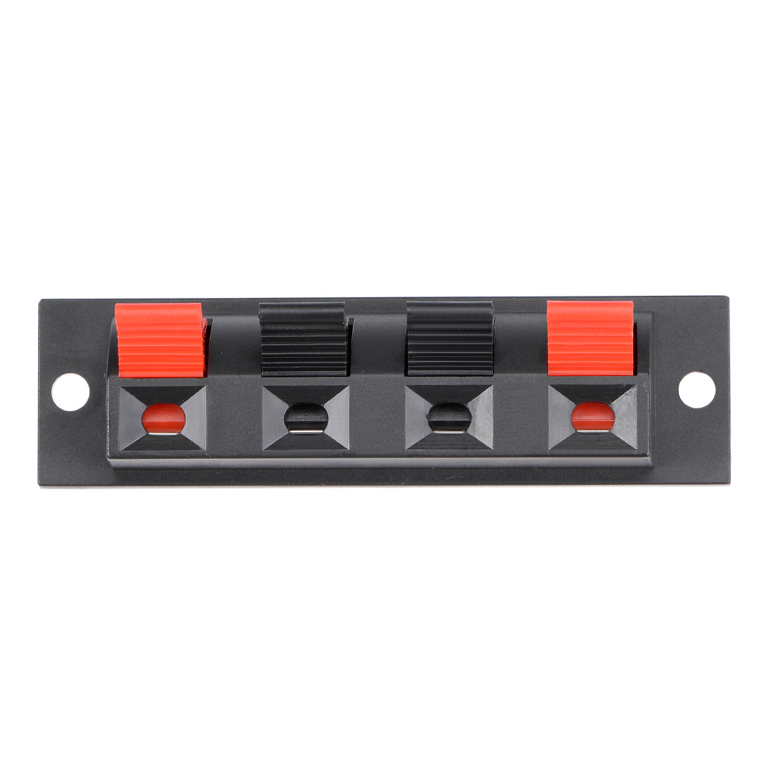 uxcell Uxcell 20pcs 4 Way Jack Socket Spring Push Release Connector Speaker Terminal Strip Block