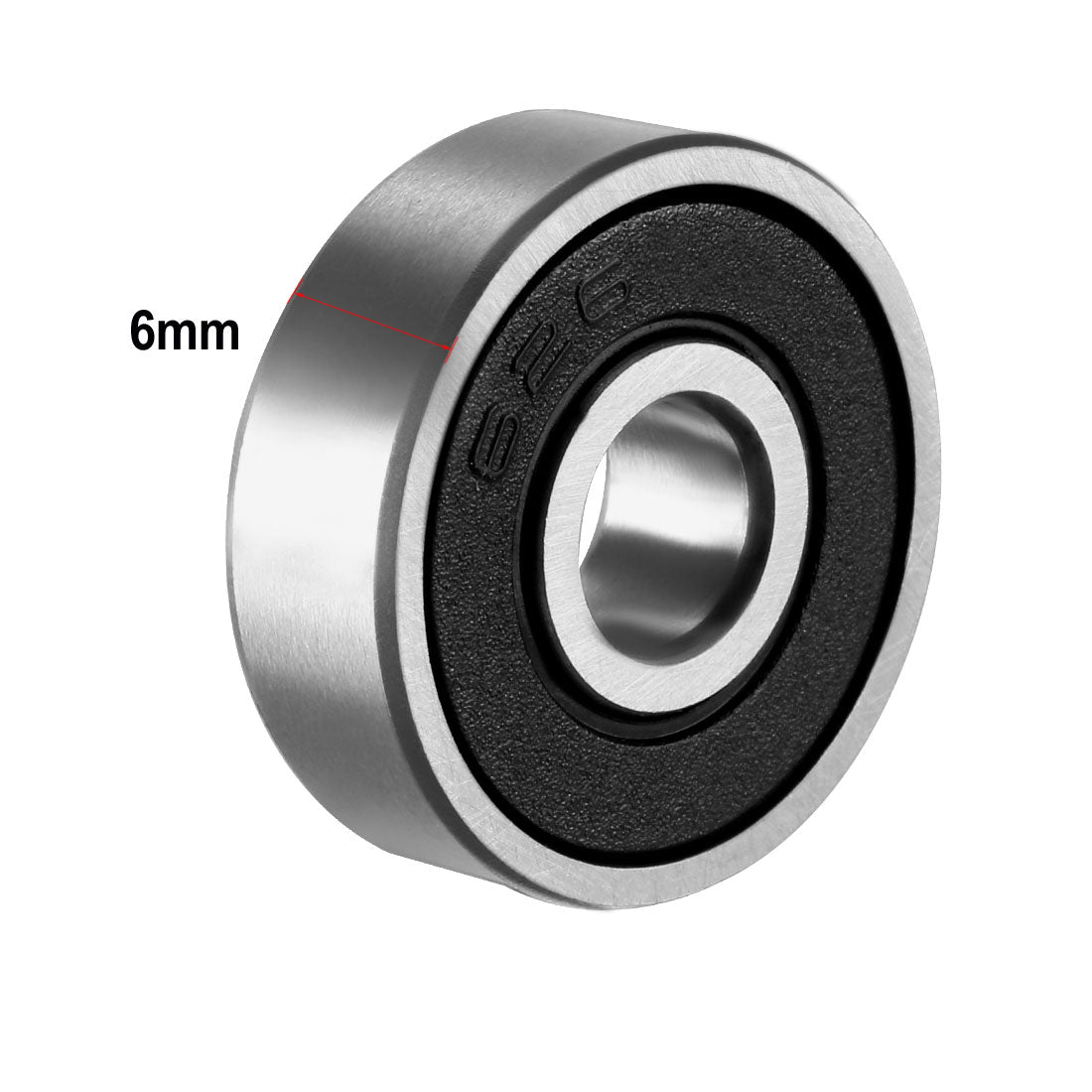 uxcell Uxcell Deep Groove Ball Bearings Z2 Double Sealed Chrome Steel Roller