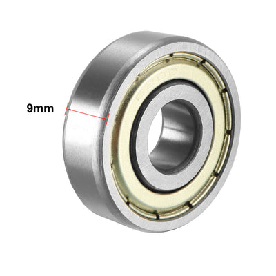 Harfington Uxcell Deep Groove Ball Bearings Metric Double Shielded High Carbon Steel Z1