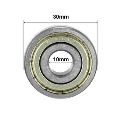 Harfington Uxcell Deep Groove Ball Bearings Metric Double Shielded High Carbon Steel Z1