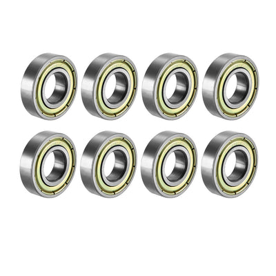 Harfington Uxcell Deep Groove Ball Bearings Metric Shielded High Carbon Steel Z1