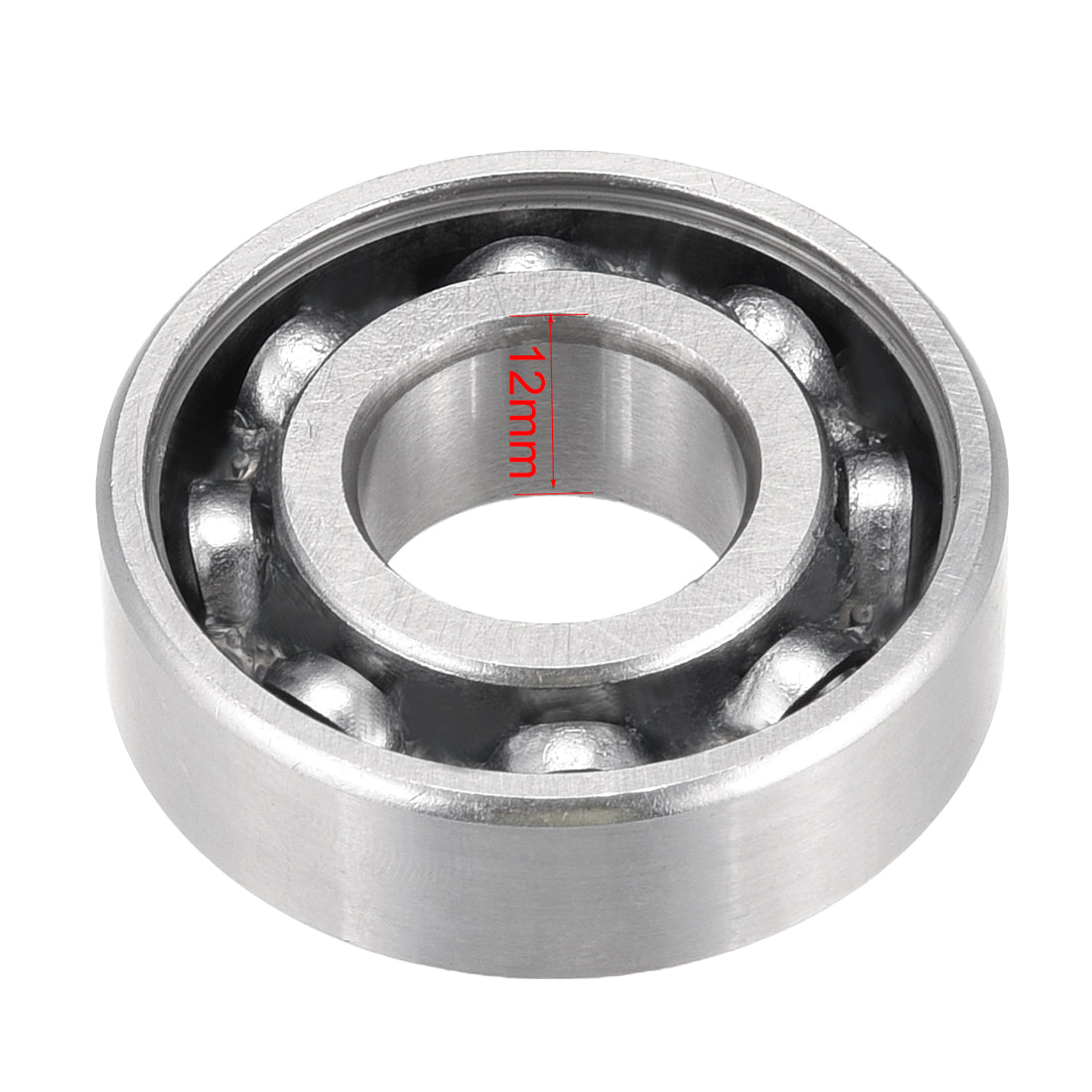 uxcell Uxcell Deep Groove Ball Bearing 6203RS Single Sealed, 17mm x 40mm x 12mm Chrome Steel Bearings