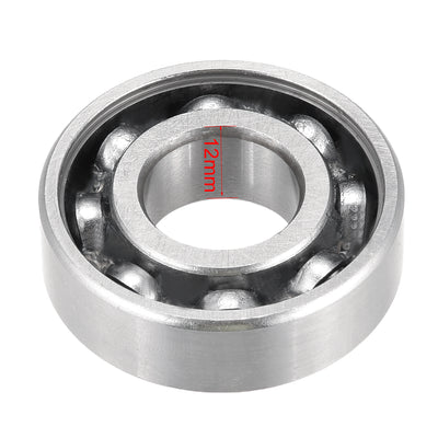 Harfington Uxcell Deep Groove Ball Bearing 6203RS Single Sealed, 17mm x 40mm x 12mm Chrome Steel Bearings