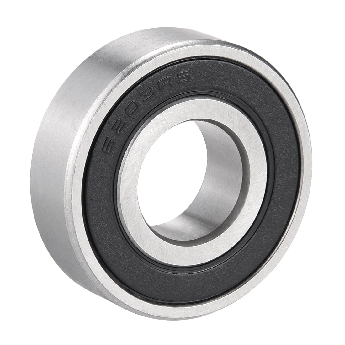 uxcell Uxcell Deep Groove Ball Bearing 6203RS Single Sealed, 17mm x 40mm x 12mm Chrome Steel Bearings