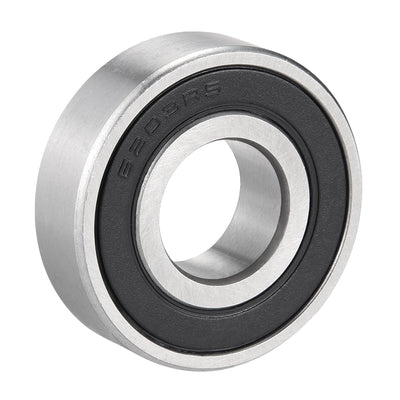 Harfington Uxcell Deep Groove Ball Bearing 6203RS Single Sealed, 17mm x 40mm x 12mm Chrome Steel Bearings