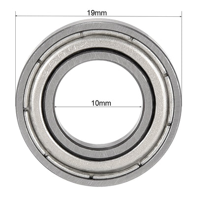 Harfington Uxcell Deep Groove Ball Bearings Thin Section Single Shielded Chrome Steel