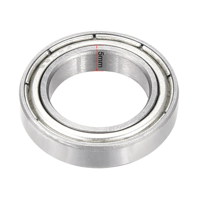 Harfington Uxcell Deep Groove Ball Bearings Thin Section Double Shielded Chrome Steel ABEC1