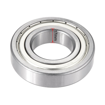 Harfington Uxcell Deep Groove Ball Bearings Double Shielded Chrome Steel