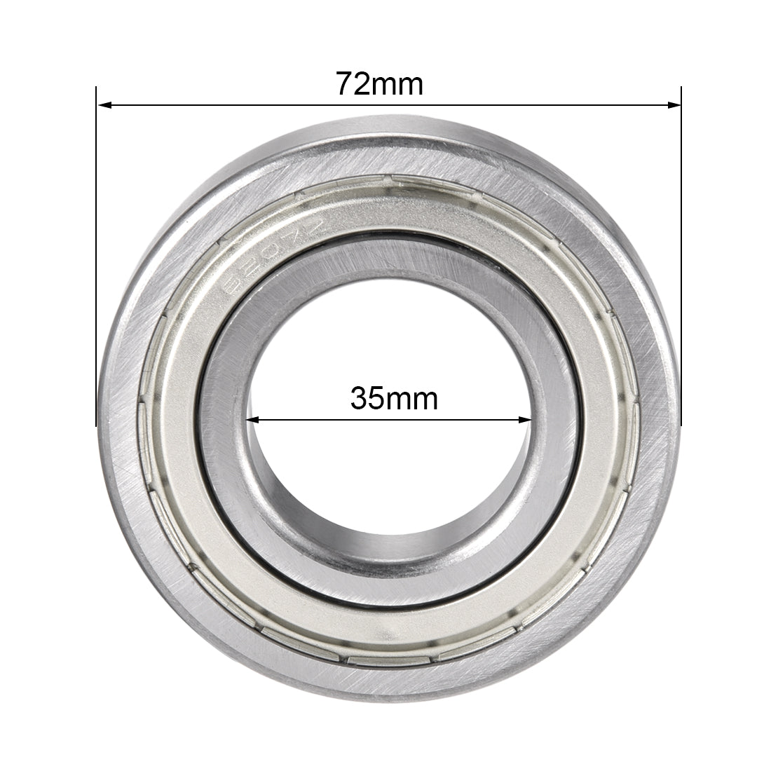 uxcell Uxcell Deep Groove Ball Bearings Double Shielded Chrome Steel