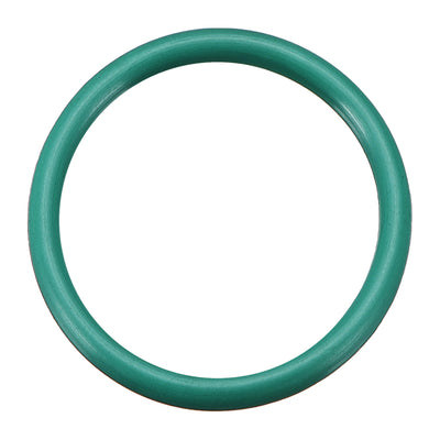 Harfington Uxcell Fluorkautschuk-O-Ringe, 30,3 mm AD 25 mm ID 2,65 mm Breite FKM-Dichtung für Maschineninstallationen, Grün, Packung mit 1