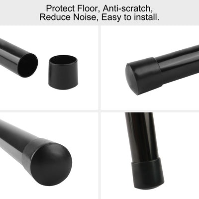 Harfington Uxcell PVC Leg Caps Tips Cup Feet Covers 12mm 0.47" Inner Dia 36pcs Anti-moisture Floor Protector for Furniture Chair Desk