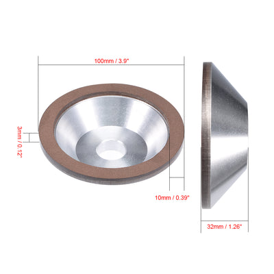 Harfington Carbide Metal Resin Bond Cup Diamond Grind Wheel