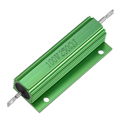 Harfington Uxcell Aluminum Case Resistor 100W 250 Ohm Wirewound Green for LED Replacement Converter 100W 250RJ