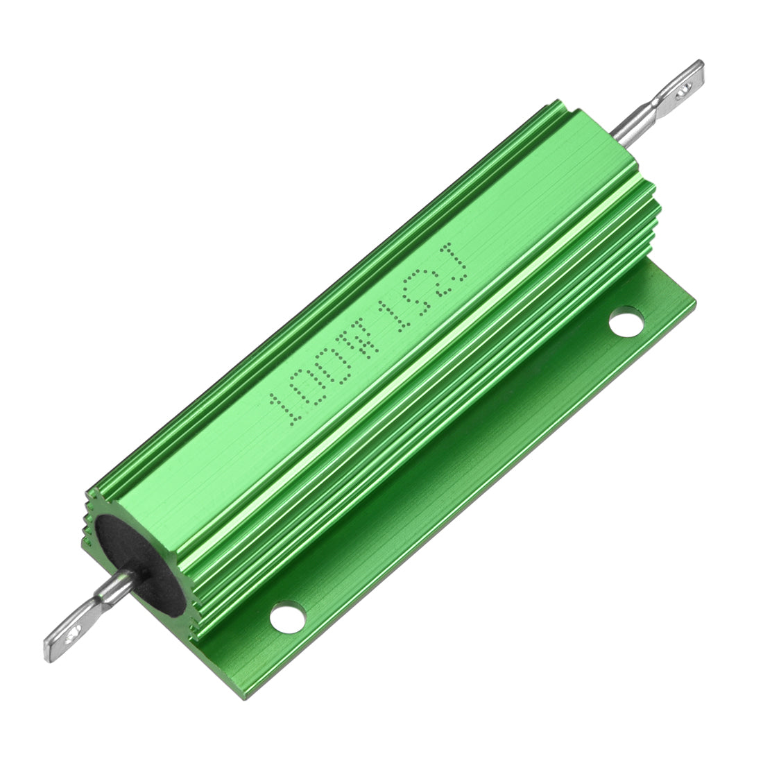 uxcell Uxcell Aluminum Case Resistor 100W 1 Ohm Wirewound Green for LED Replacement Converter 100W 1RJ