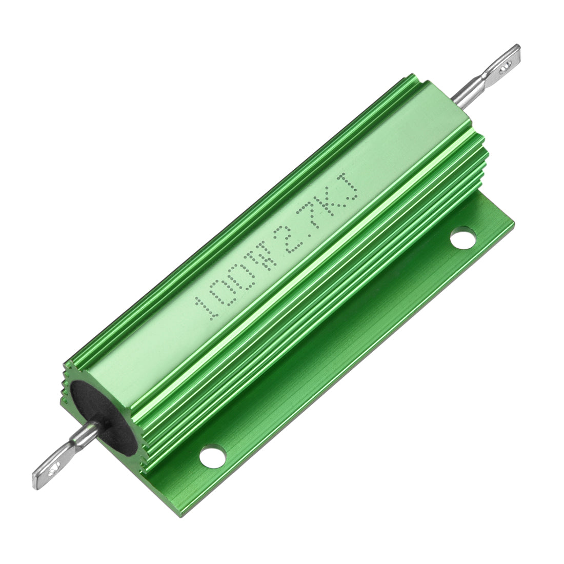 uxcell Uxcell Aluminum Case Resistor 100W 2.7k Ohm Wirewound Green for LED Replacement Converter 100W 2.7kRJ