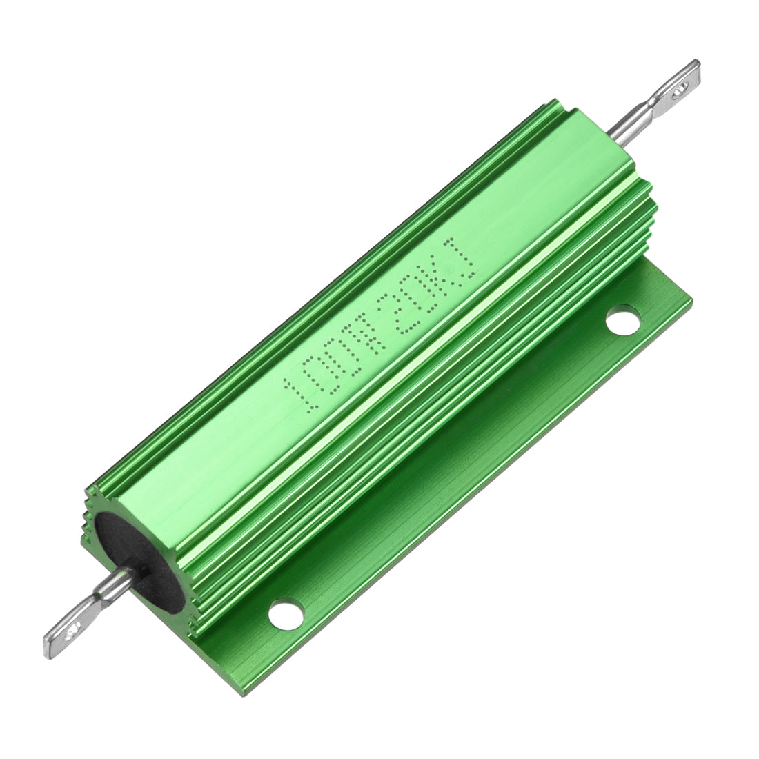 uxcell Uxcell Aluminum Case Resistor 100W 20k Ohm Wirewound Green for LED Replacement Converter 100W 20kRJ