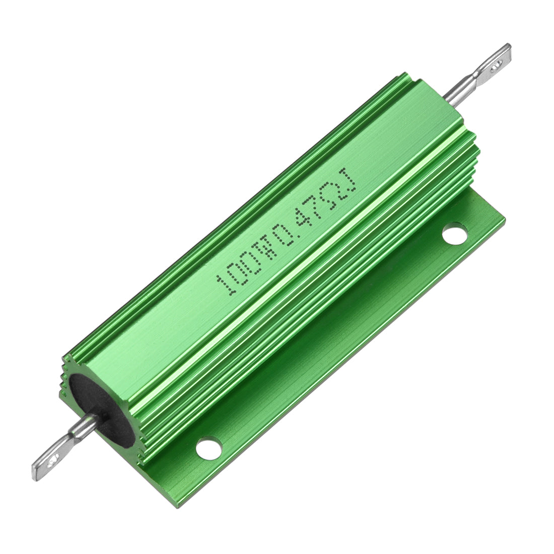 uxcell Uxcell Aluminum Case Resistor 100W 0.47 Ohm Wirewound Green for LED Replacement Converter 100W 0.47RJ