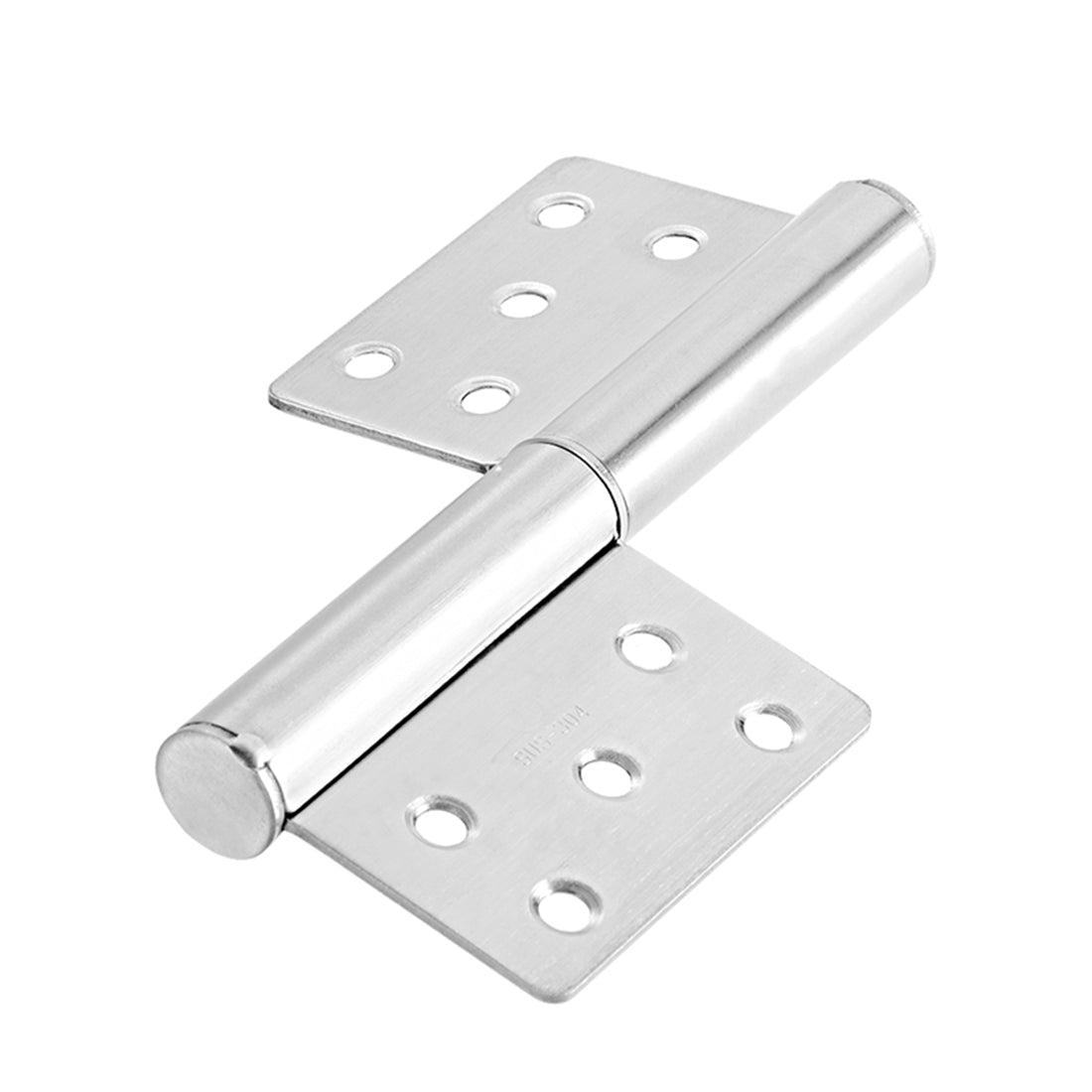 uxcell Uxcell Stainless Steel Hinge Silver Tone Window Gate Door Flag Hinges 5" Long 4 Pcs