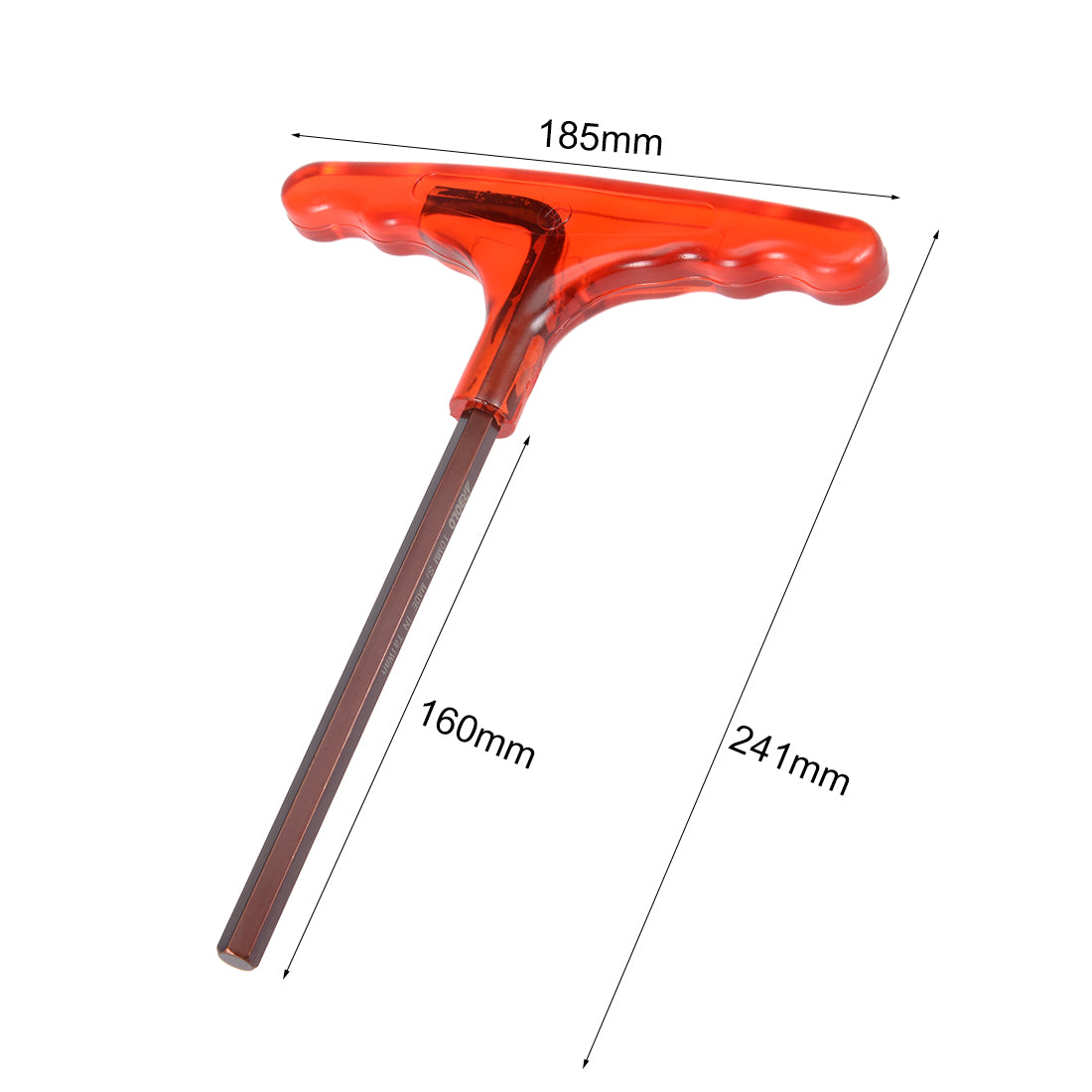 uxcell Uxcell Metric S2 Alloy Steel T Shape Handle Hex Key Wrench Spanner Tool