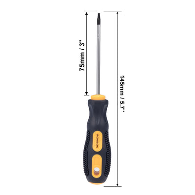 Harfington Torx Screwdriver, Security Magnetic Star Screw Driver with CR-V Steel Shaft