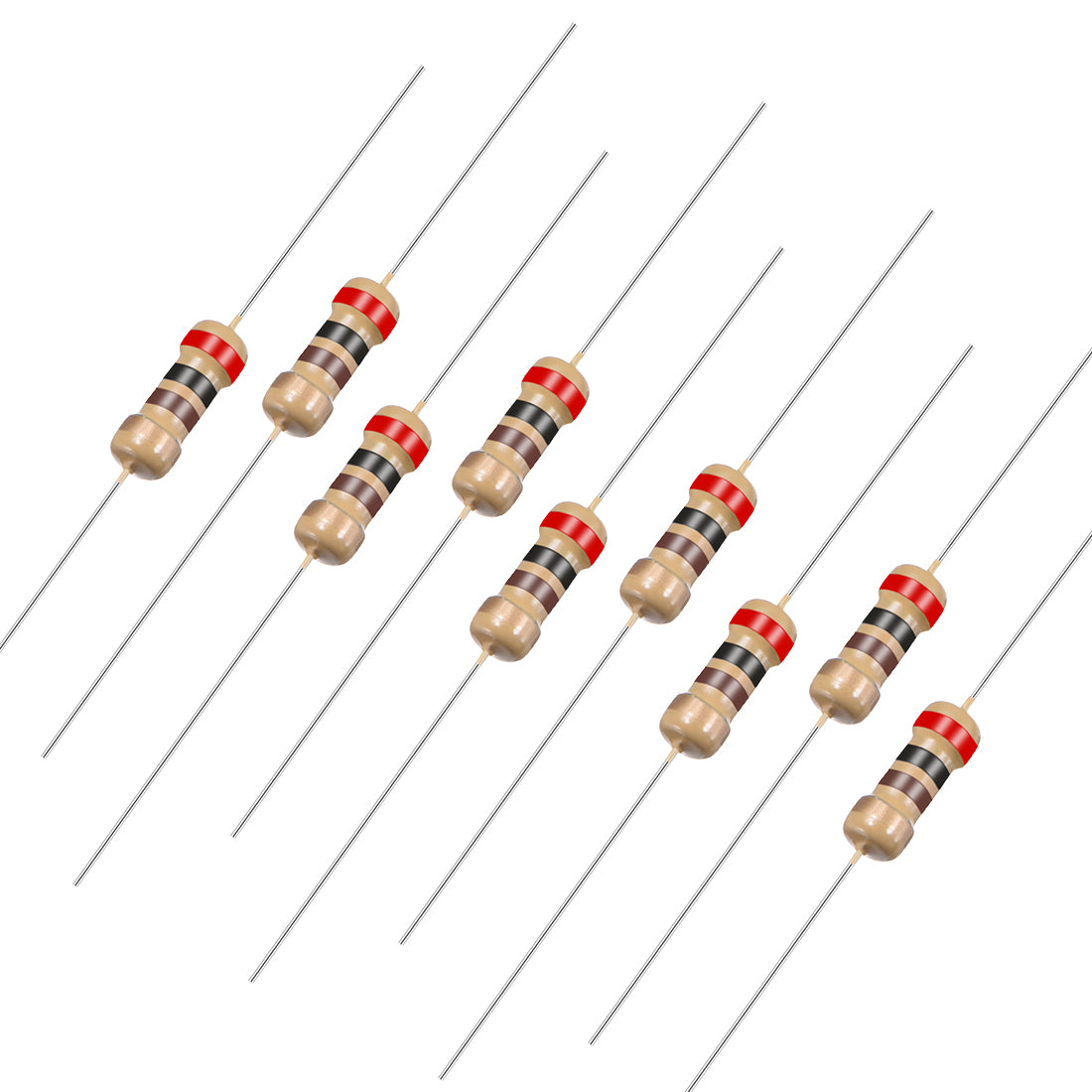 uxcell Uxcell 1/4 Watt 82K Ohm Carbon Film Resistors 5% Tolerances 0.25W 100pcs 4 Color Band