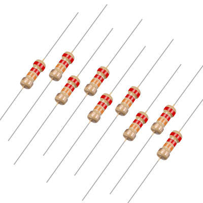 Harfington Uxcell 1/4 Watt 22K Ohm Carbon Film Resistors 5% Tolerances 0.25W 100pcs 4 Color Band