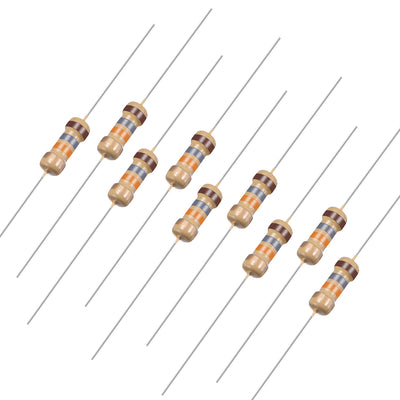 Harfington Uxcell 1/4 Watt 18K Ohm Carbon Film Resistors 5% Tolerances 0.25W 100pcs 4 Color Band