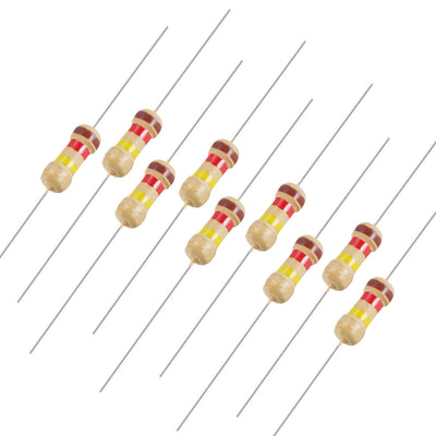 Harfington Uxcell 1/4 Watt 120K Ohm Carbon Film Resistors 5% Tolerances 0.25W 100pcs 4 Color Band