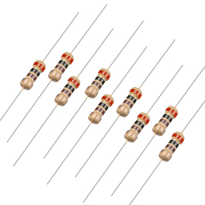 Harfington Uxcell 1/4 Watt 200 Ohm Carbon Film Resistors 5% Tolerances 0.25W 100pcs 4 Color Band