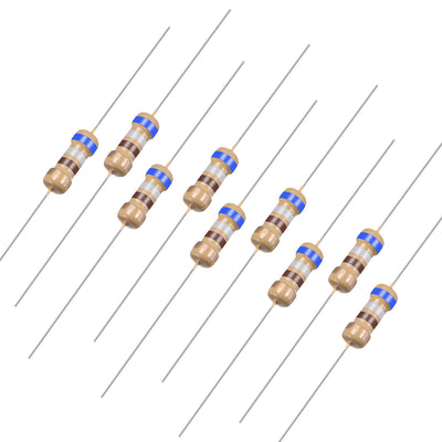 Harfington Uxcell 1/4 Watt 680 Ohm Carbon Film Resistors 5% Tolerances 0.25W 100pcs 4 Color Band