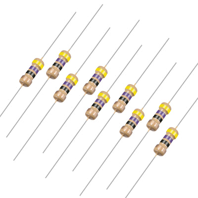 Harfington Uxcell 1/4 Watt 47 Ohm Carbon Film Resistors 5% Tolerances 0.25W 1000pcs 4 Color Band