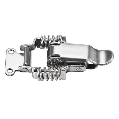 Harfington Uxcell 304 Stainless Steel Spring Loaded Toggle Latch Catch Clamp 68mm