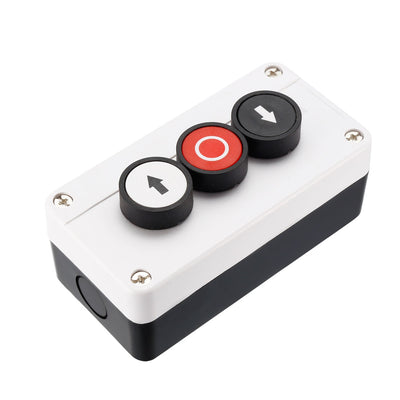 Harfington Uxcell Push Button Switch Station Momentary NO Black,NC Red,NO White 400V 10A/6A