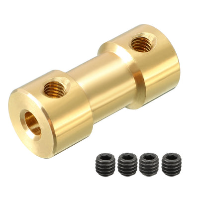 Harfington Uxcell Wellenkupplung 3,17 mm x 4 mm Steckeradapter mit Schrauben für RC Flugzeug Bootsmotor L20XD9