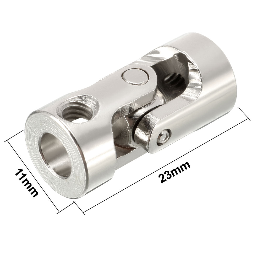 uxcell Uxcell 5mm to 5mm Inner Dia Rotatable Universal Steering Shaft U Joint Coupler L23XD11