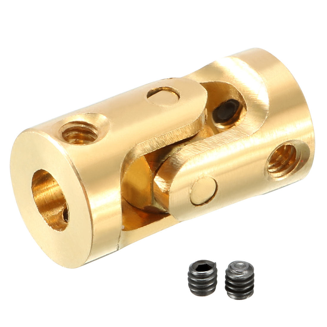 uxcell Uxcell 2pcs 3mm to 3mm Inner Dia Rotatable Universal Steering Shaft U Joint Coupler L13XD7