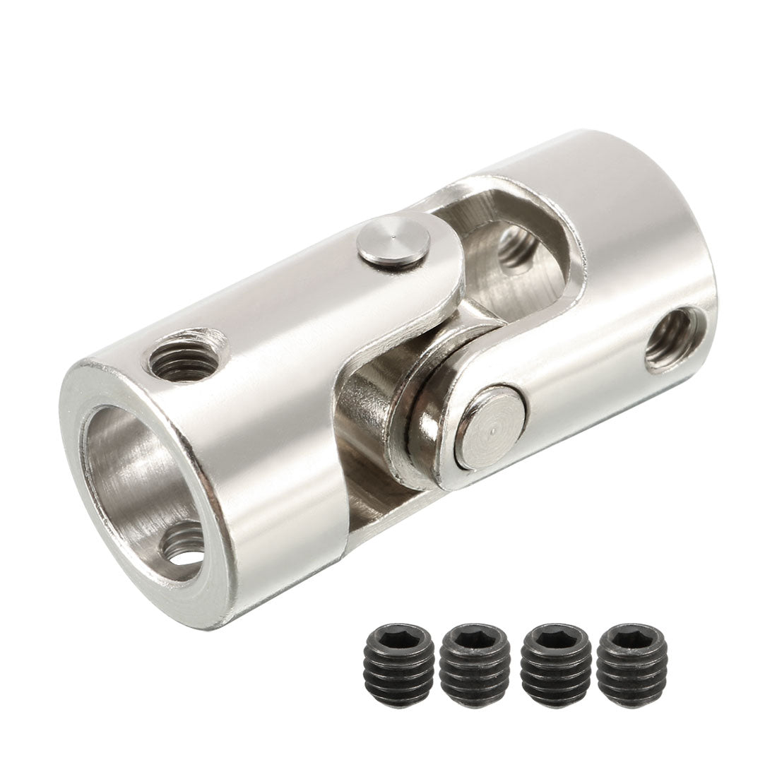 uxcell Uxcell 3pcs 10mm to 10mm Inner Dia Rotatable Universal Steering Shaft U Joint Coupler L35XD16