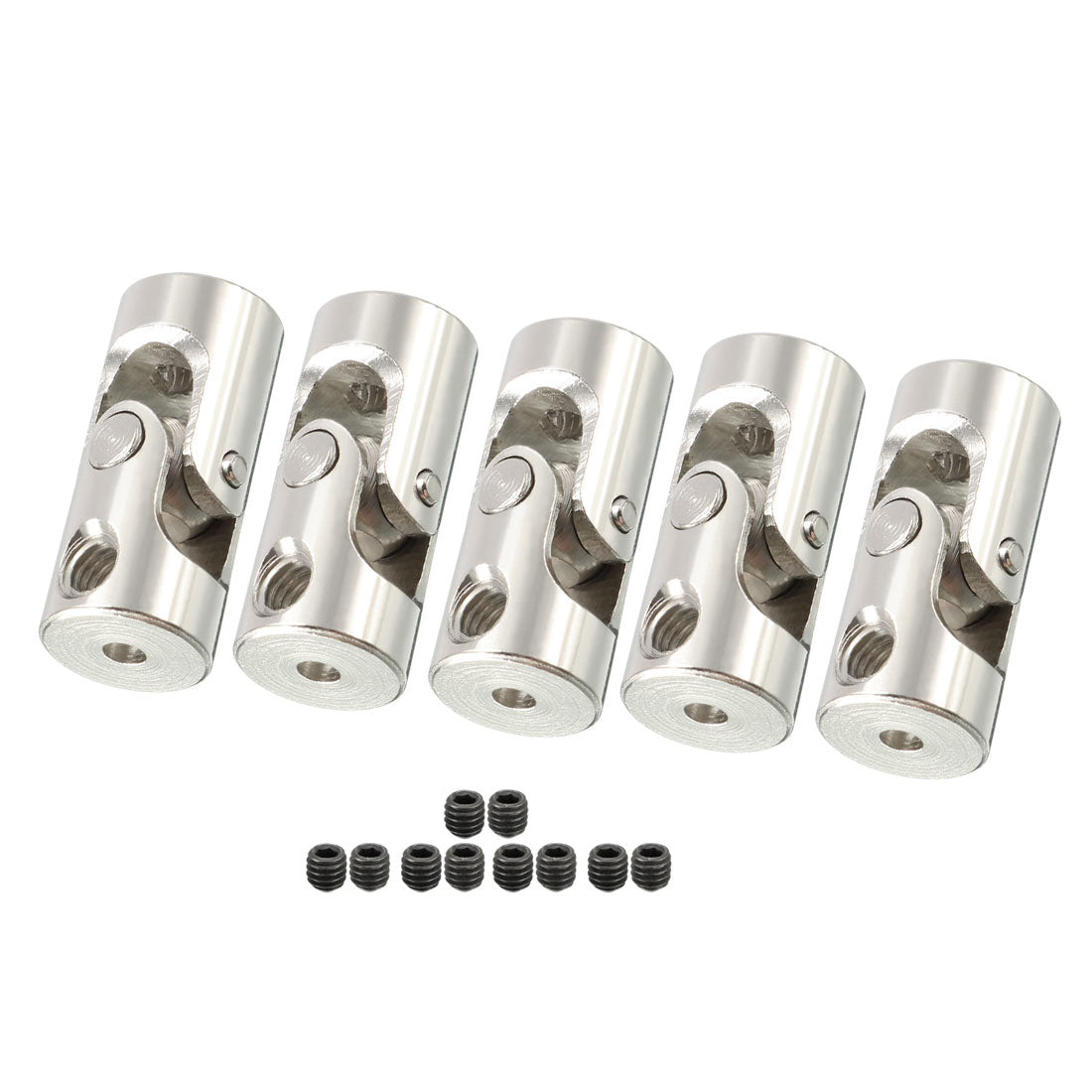 uxcell Uxcell 5pcs 2mm to 2.3mm Inner Dia Rotatable Universal Steering Shaft U Joint Coupler L18XD8