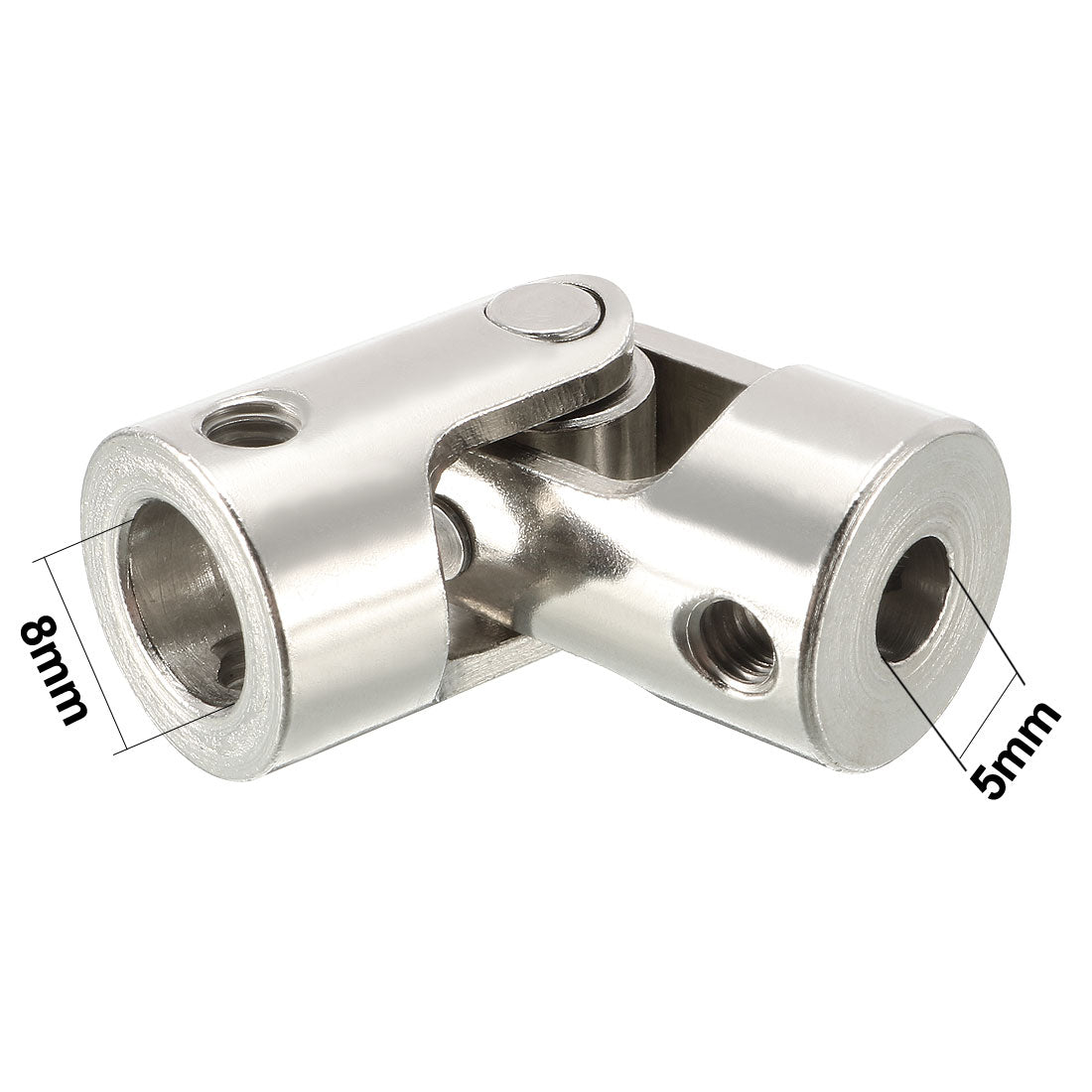 uxcell Uxcell 5mm to 8mm Inner Dia Rotatable Universal Steering Shaft U Joint Coupler L35XD14