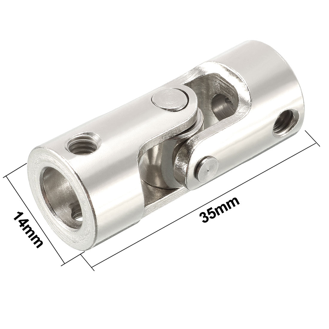 uxcell Uxcell 2pcs 5mm to 8mm Inner Dia Rotatable Universal Steering Shaft U Joint Coupler L35XD14