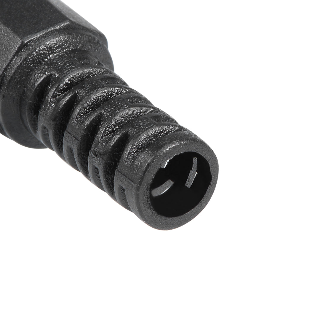 uxcell Uxcell 10Pcs DC Male Connector 5.5mm x 2.5mm x 9mm Power Cable Jack Adapter Black