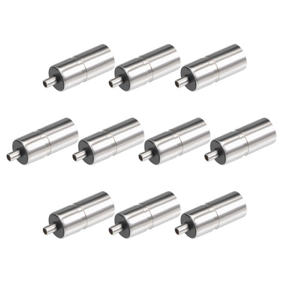 Harfington Uxcell 10Pcs DC Female Connector 4.0mm x 1.7mm Power Cable Jack Adapter Silver Tone