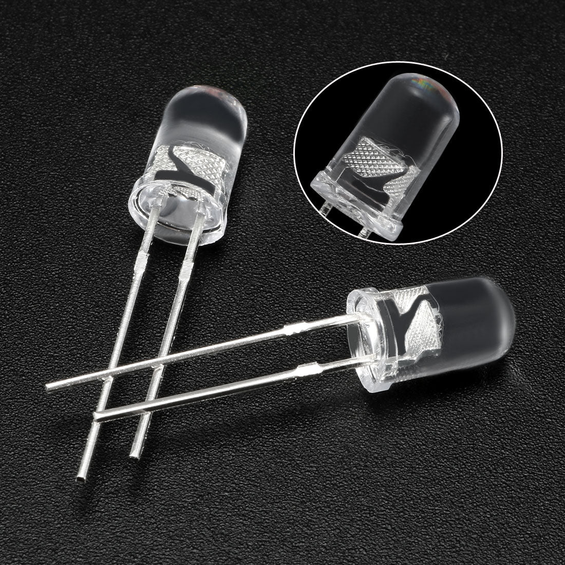 uxcell Uxcell 100 Stück 5mm Bunt Schnell Blinkend LED Diode Elektronik Ausstrahllicht 3-3,2 V DE