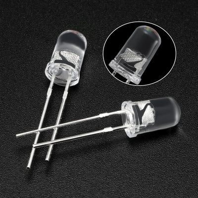 Harfington Uxcell 100 Stück 5mm Bunt Schnell Blinkend LED Diode Elektronik Ausstrahllicht 3-3,2 V DE